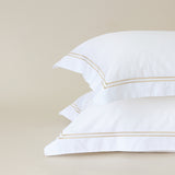 Brora Oxford Pillowcases with Taupe Cord