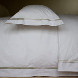 Brora Oxford Pillowcases with Taupe Cord