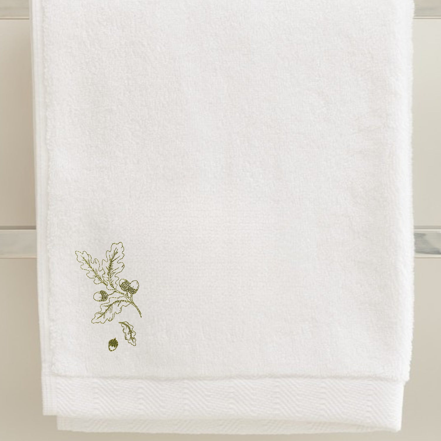 Whispering Oak Herringbone Bath Towel
