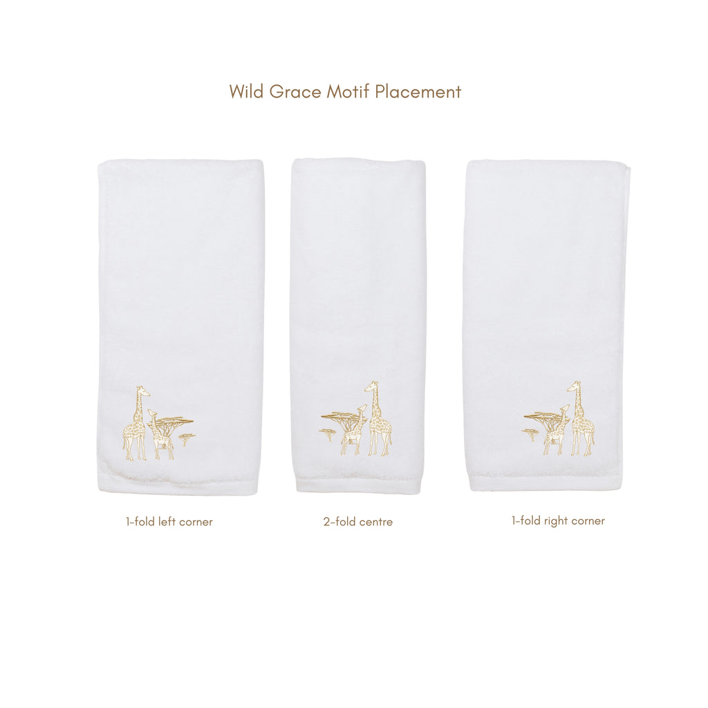 Wild Grace Herringbone Hand Towel