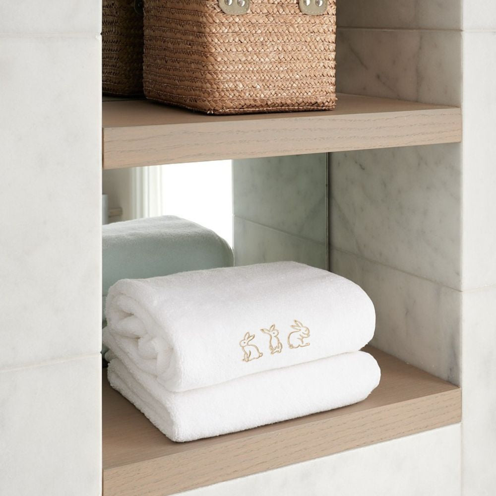 Sophie Paterson and Gilly Nicolson Herringbone Bath Sheet Burrow Bliss