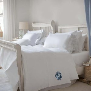 Gilly Nicolson classic white bed linen for children