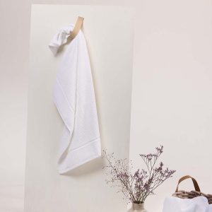 gilly nicolson bathmat in white white cotton