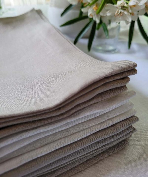 Linen-napkins-white-taupe-grey