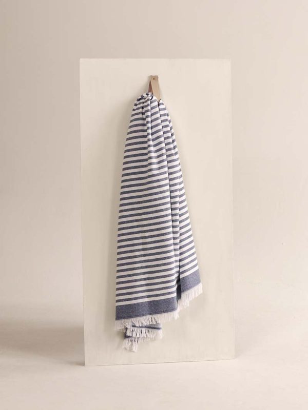 gilly nicolson slate blue beach towel